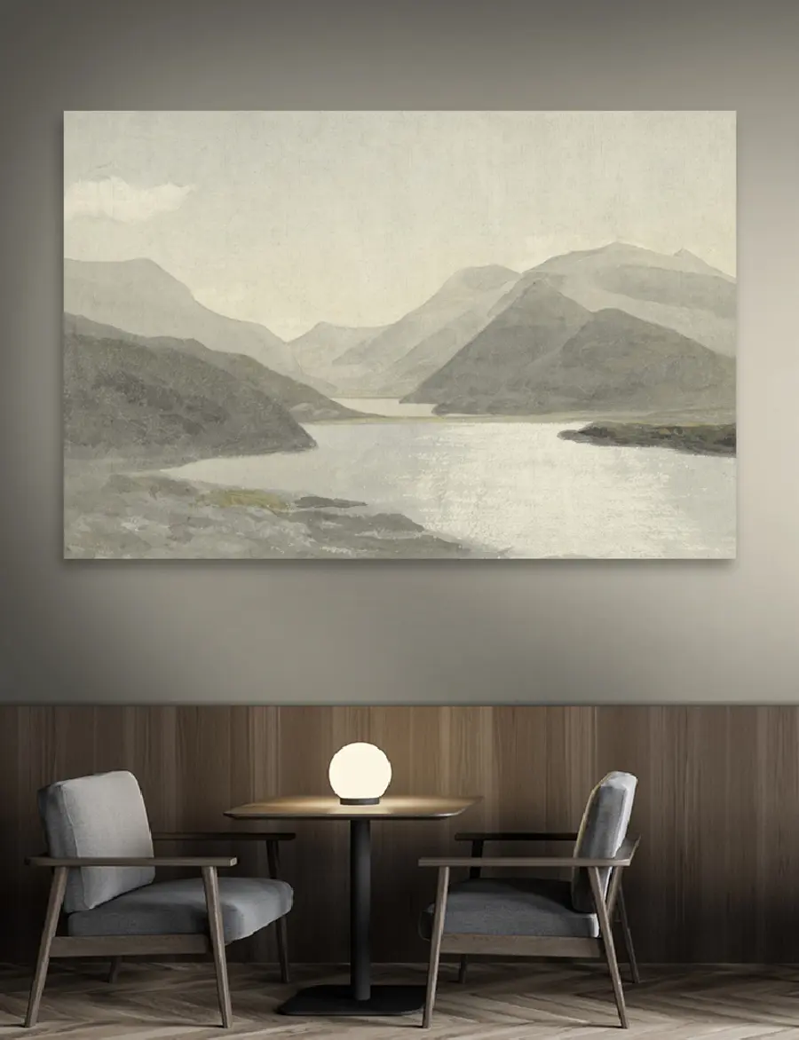 murales de pared Agua, cielo y montaña s32629