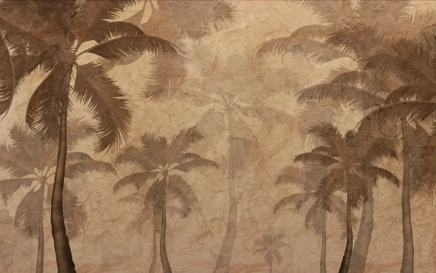 murales de pared Palmera sepia u94404