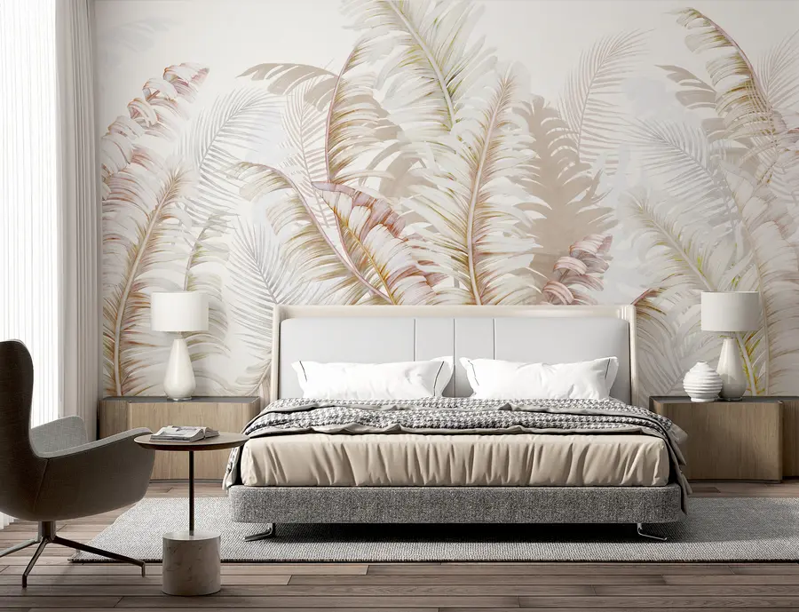murales de pared hojas tropicales u94469