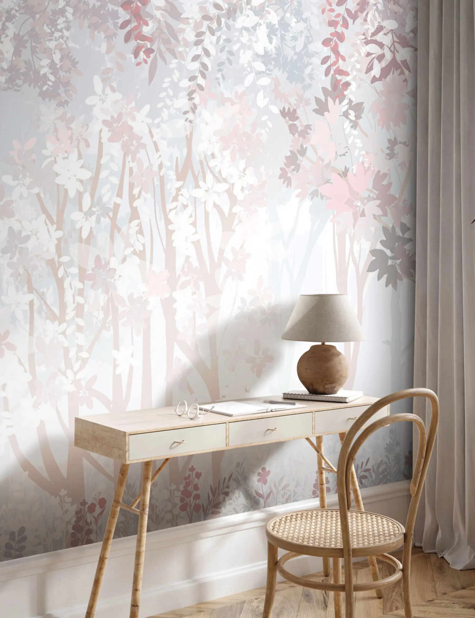 murales de pared Un fabuloso bosque mágico u94171