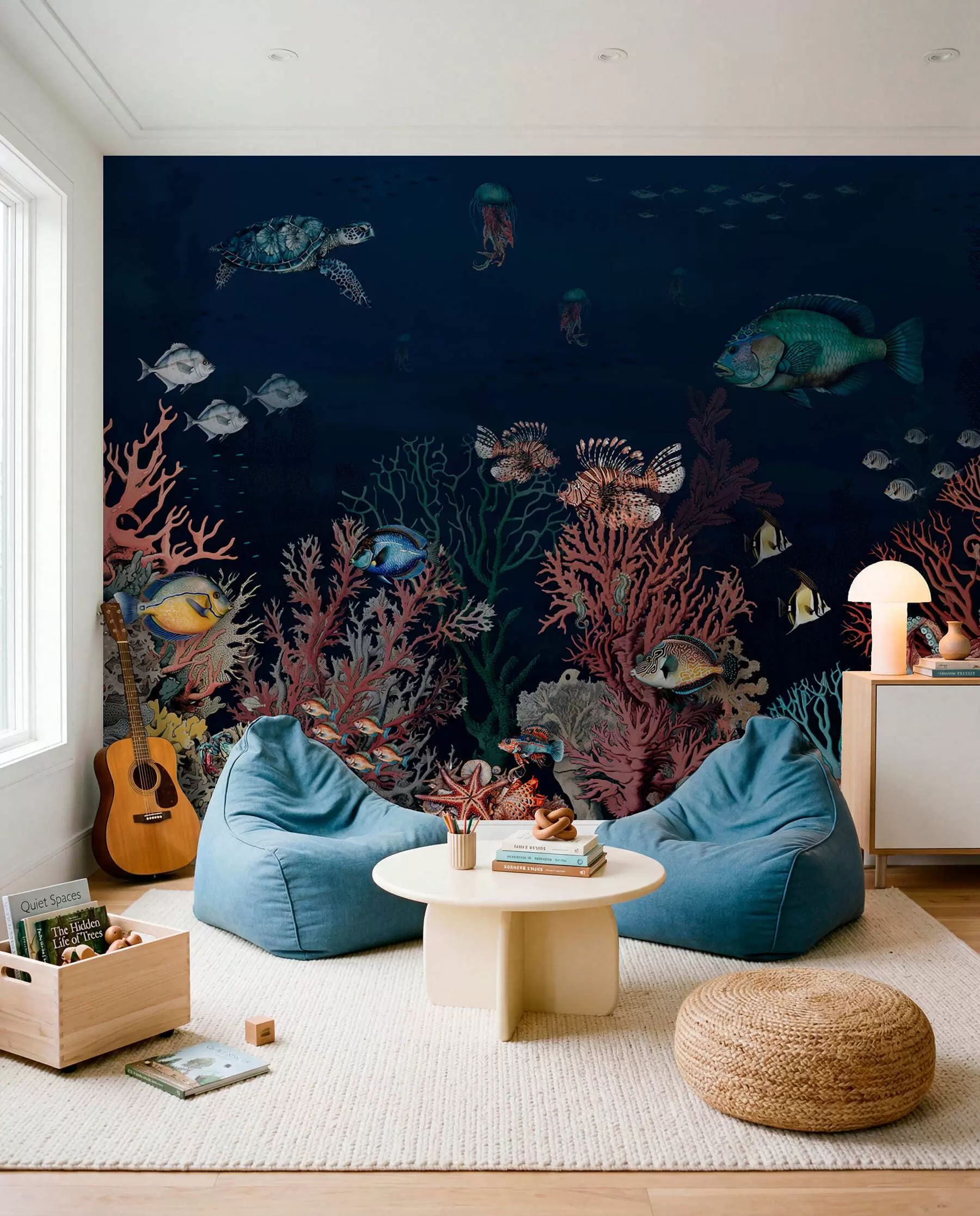 murales de pared Vida en la profundidad coral u94467