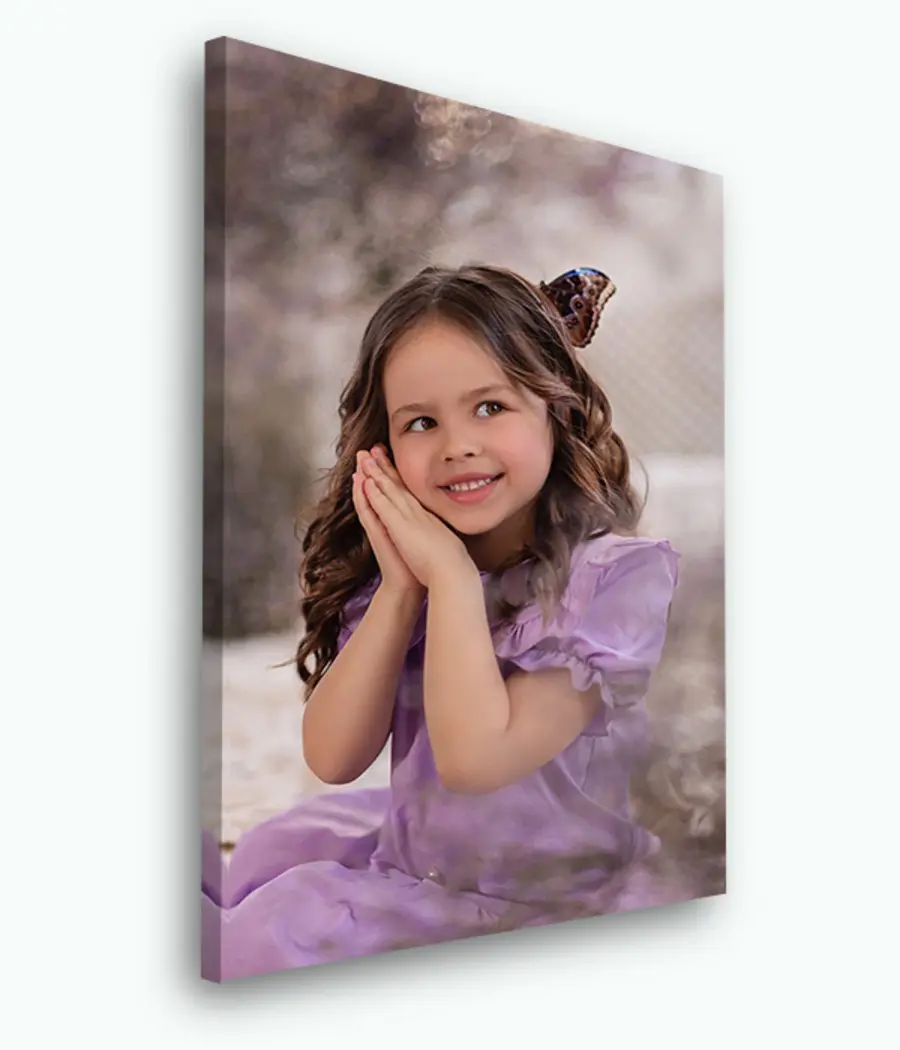 murales de pared Crear un retrato con foto en lienzo s33156