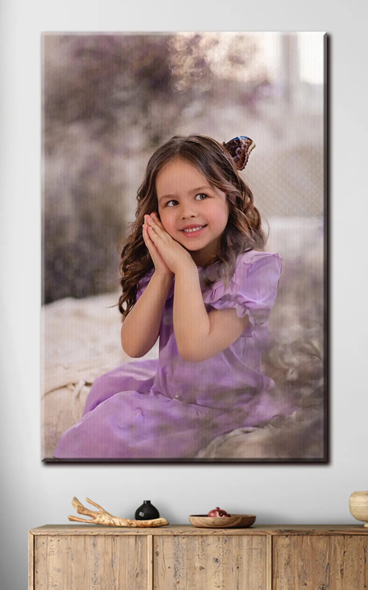 murales de pared Crear un retrato con foto en lienzo s33156