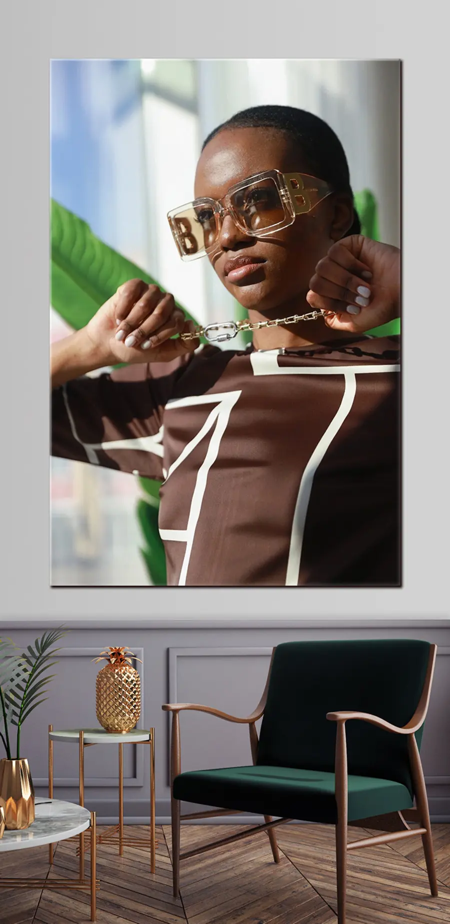 murales de pared Hacer un retrato fotográfico sobre lienzo s33177