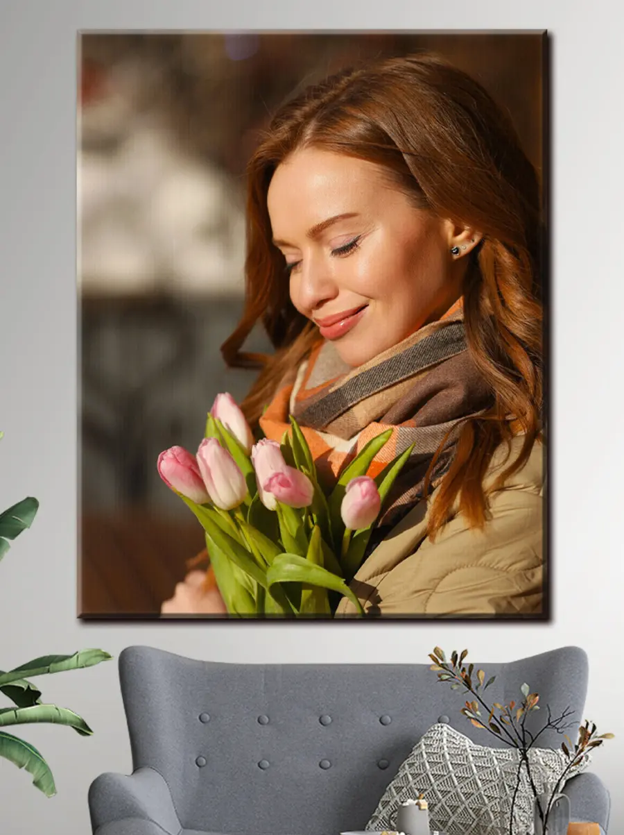 murales de pared Retratos fotográficos sobre lienzo s33282