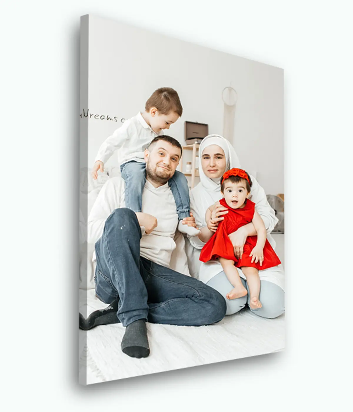 murales de pared Crear un retrato con foto en lienzo s33448