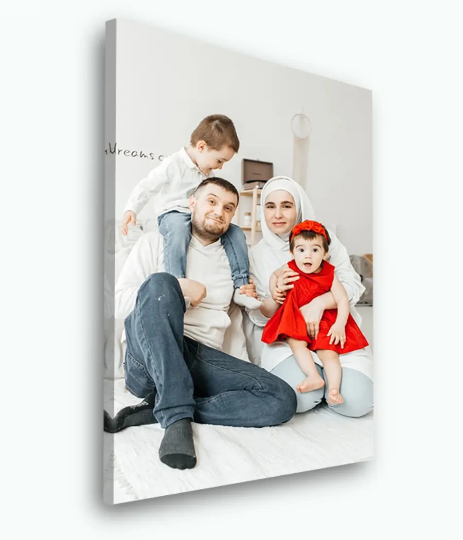 murales de pared Crear un retrato con foto en lienzo s33448