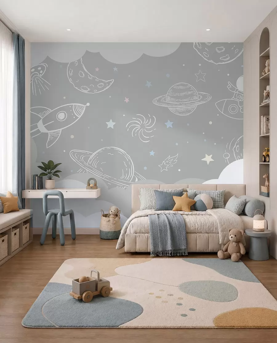 murales de pared cielo espacial u94636