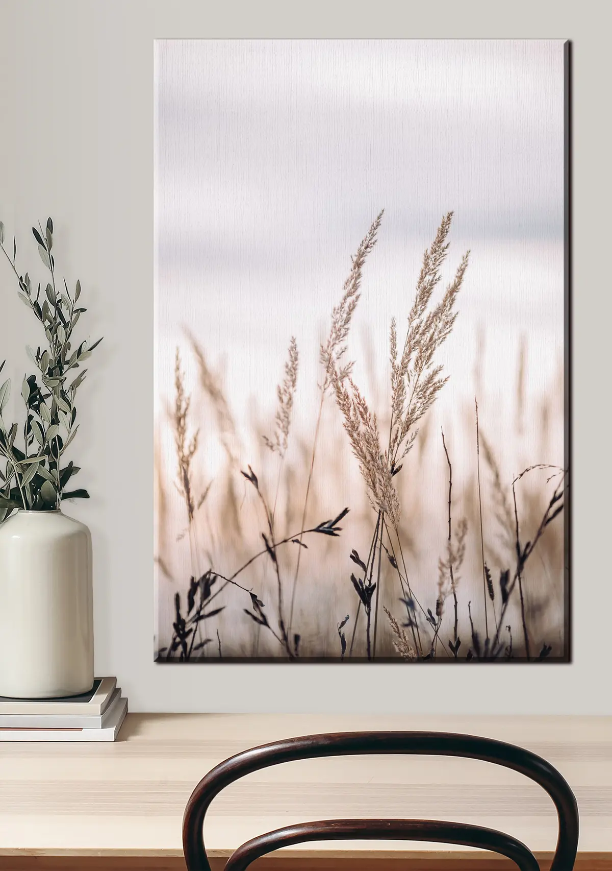 murales de pared Planta, cielo y madera s33070