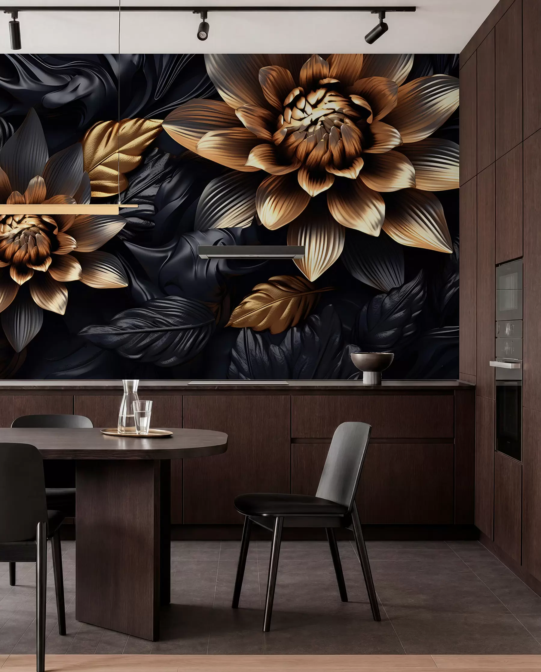 murales de pared Flor de bronce u95244