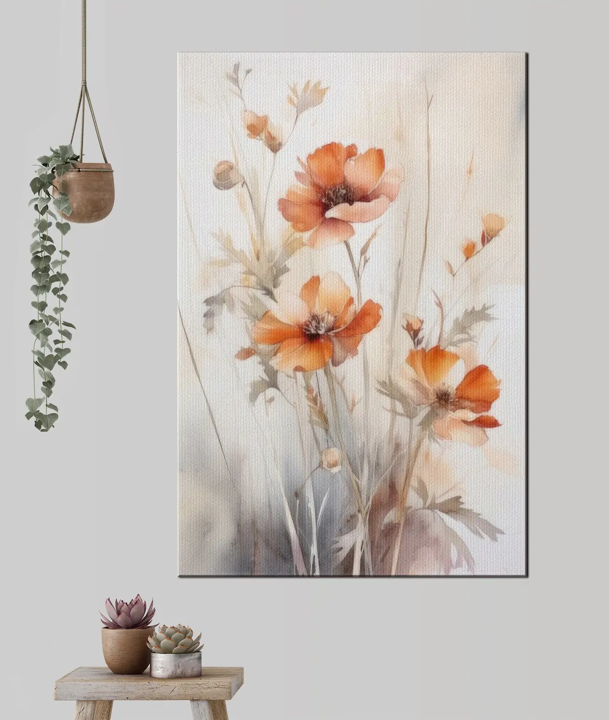 murales de pared Flor, planta y rama s33649