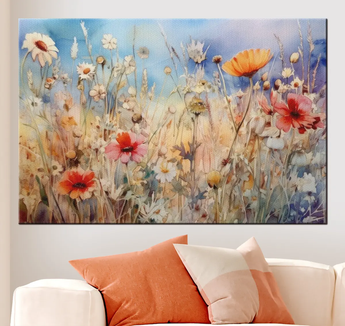 murales de pared Flor, nube y cielo s33669