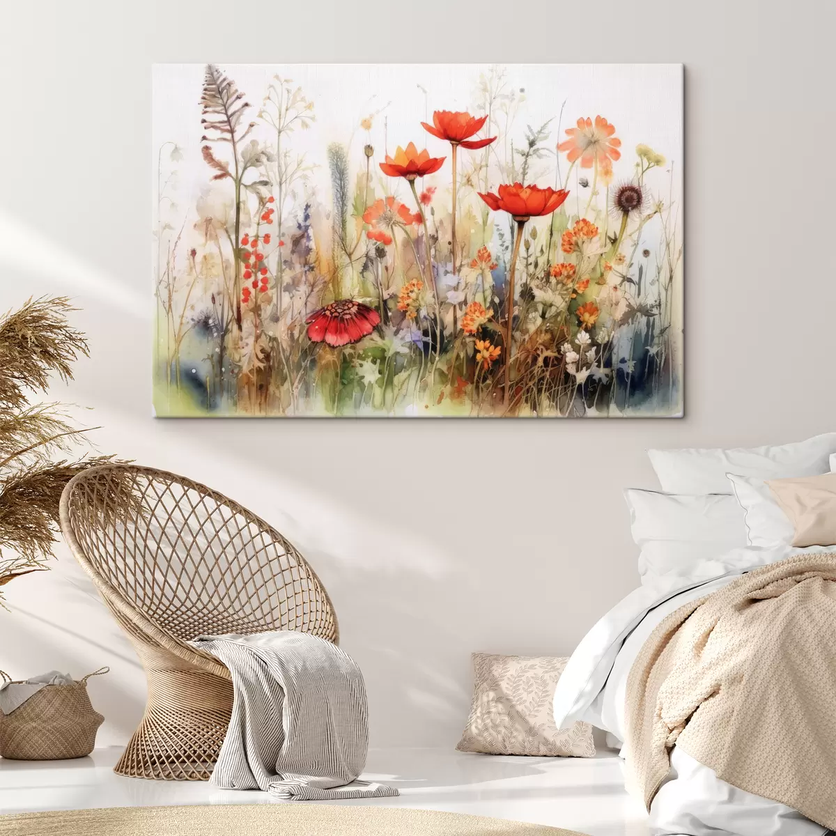 murales de pared Flor, planta y pintura. s33675