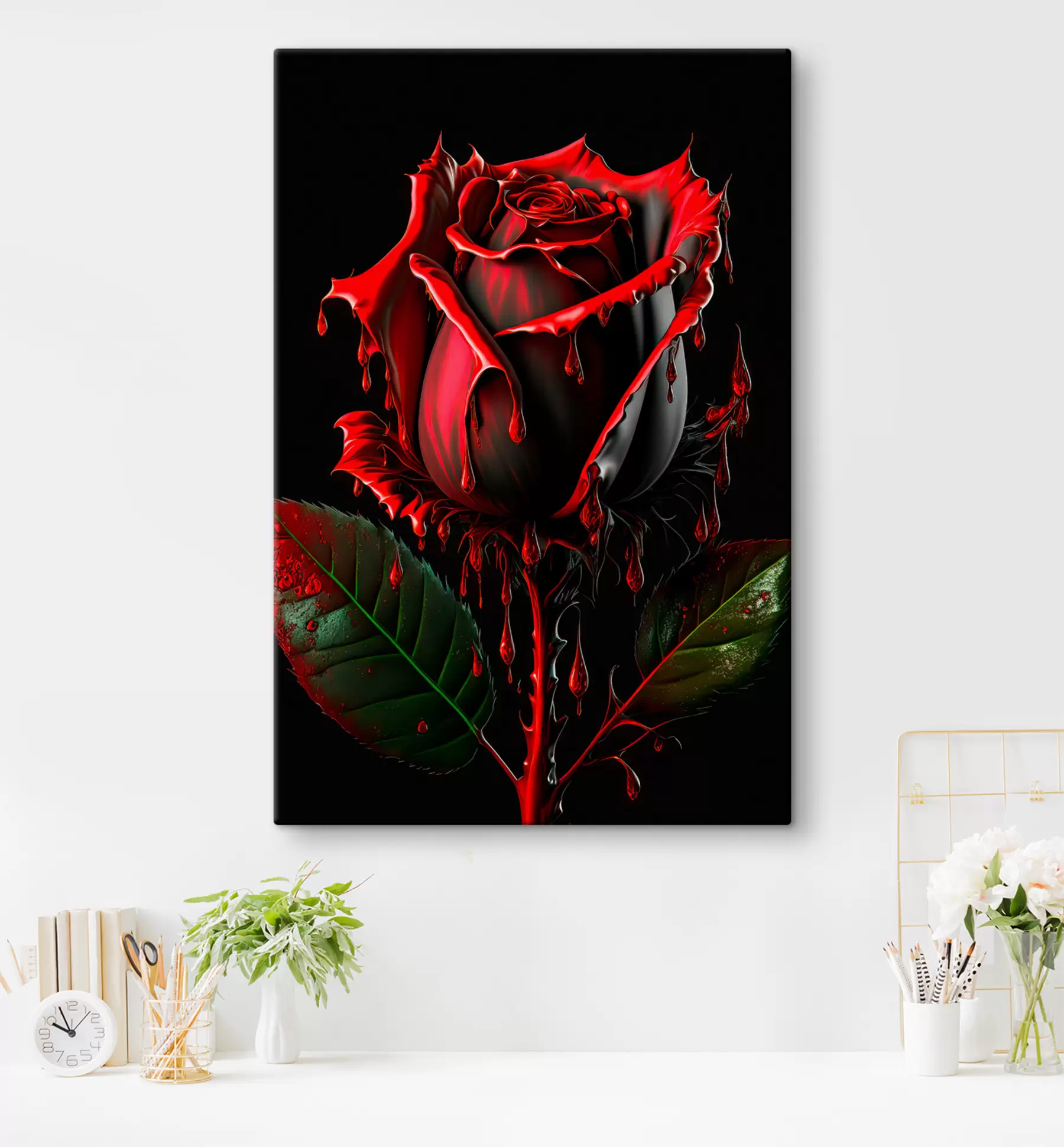 murales de pared Flor, planta y pétalo s33709