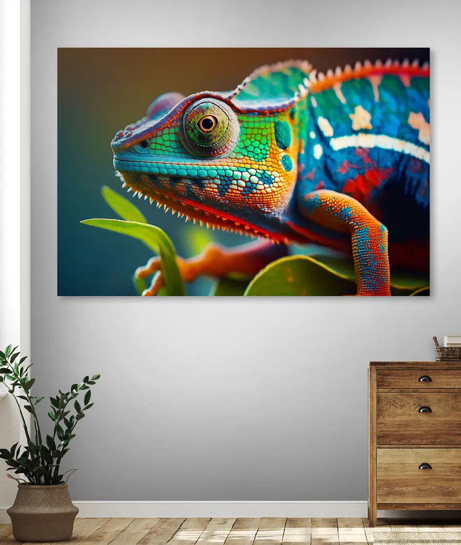 murales de pared Lagarto, reptil con escamas y organismo s33540