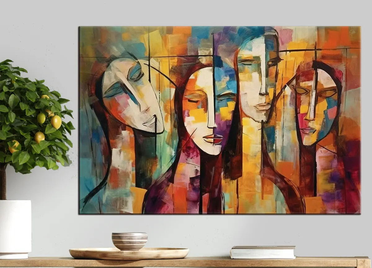 murales de pared Pintura artística, expresión facial y pintura s33845