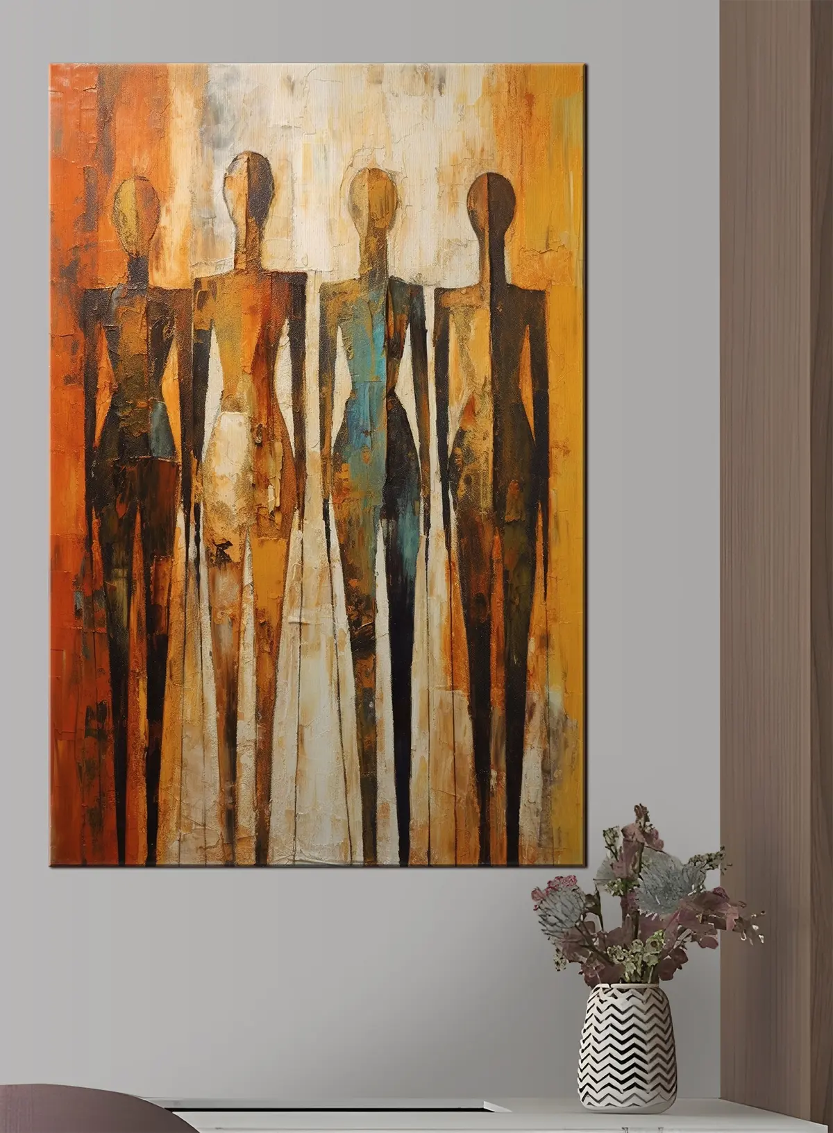 murales de pared Pintura, madera y arte s33852