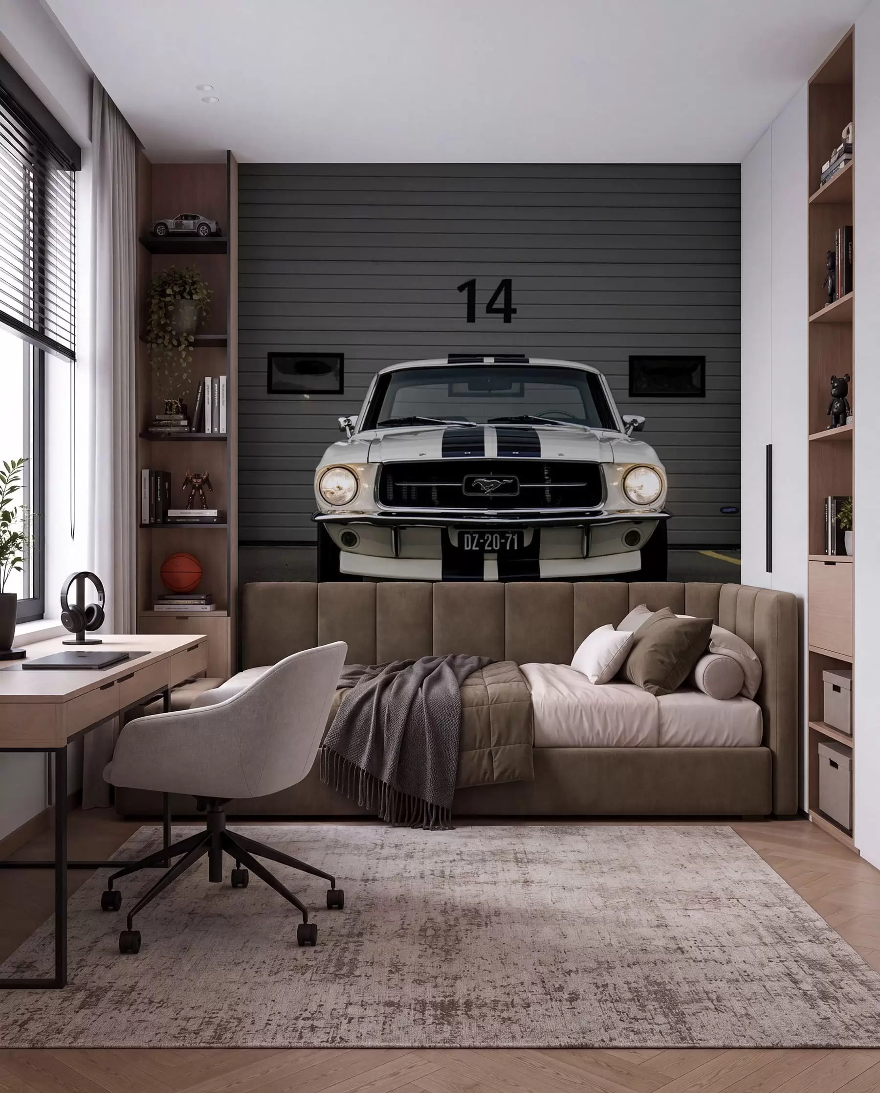 murales de pared ford Mustang 1970 u95536