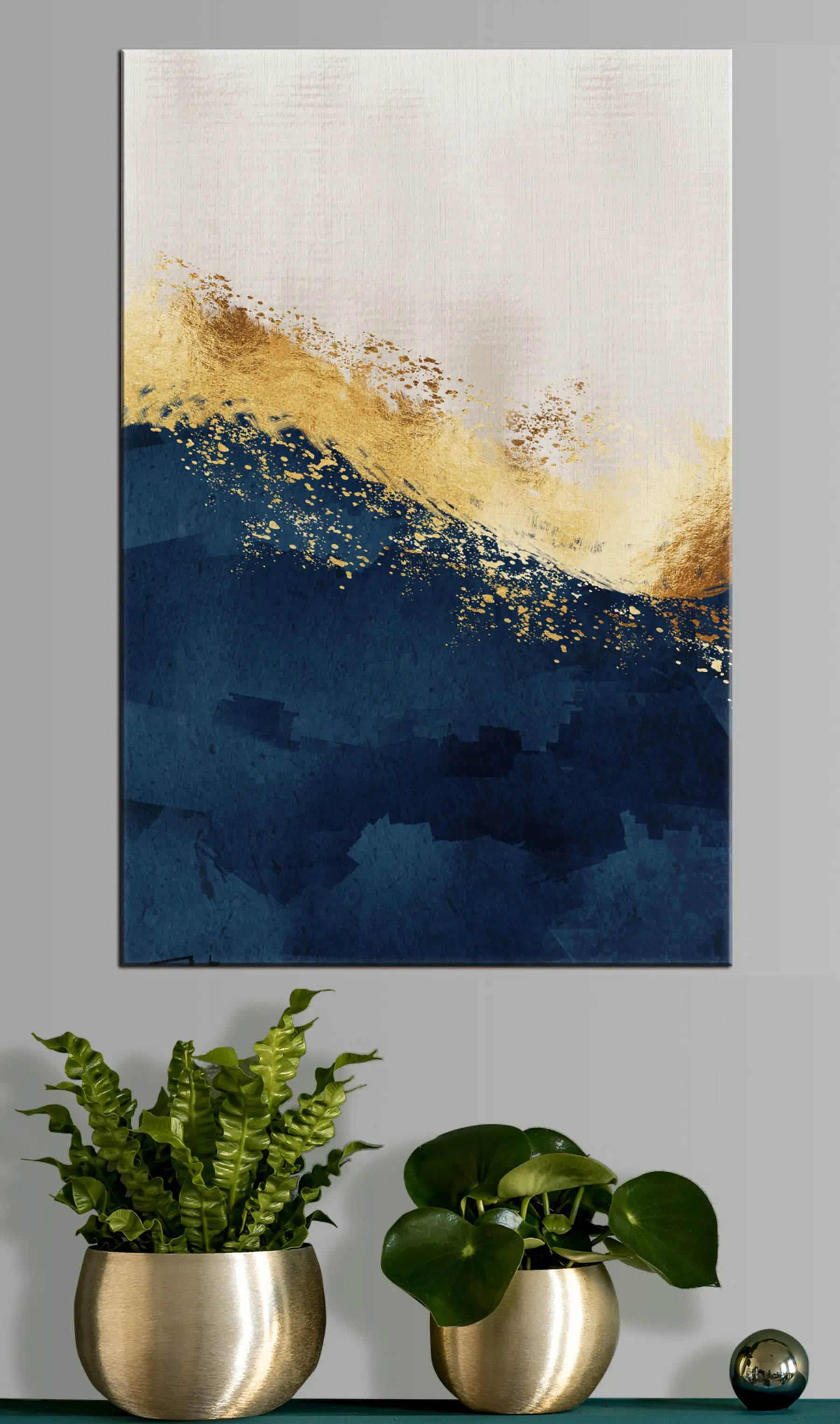 murales de pared Pintura, paisaje natural y rectángulo s34212