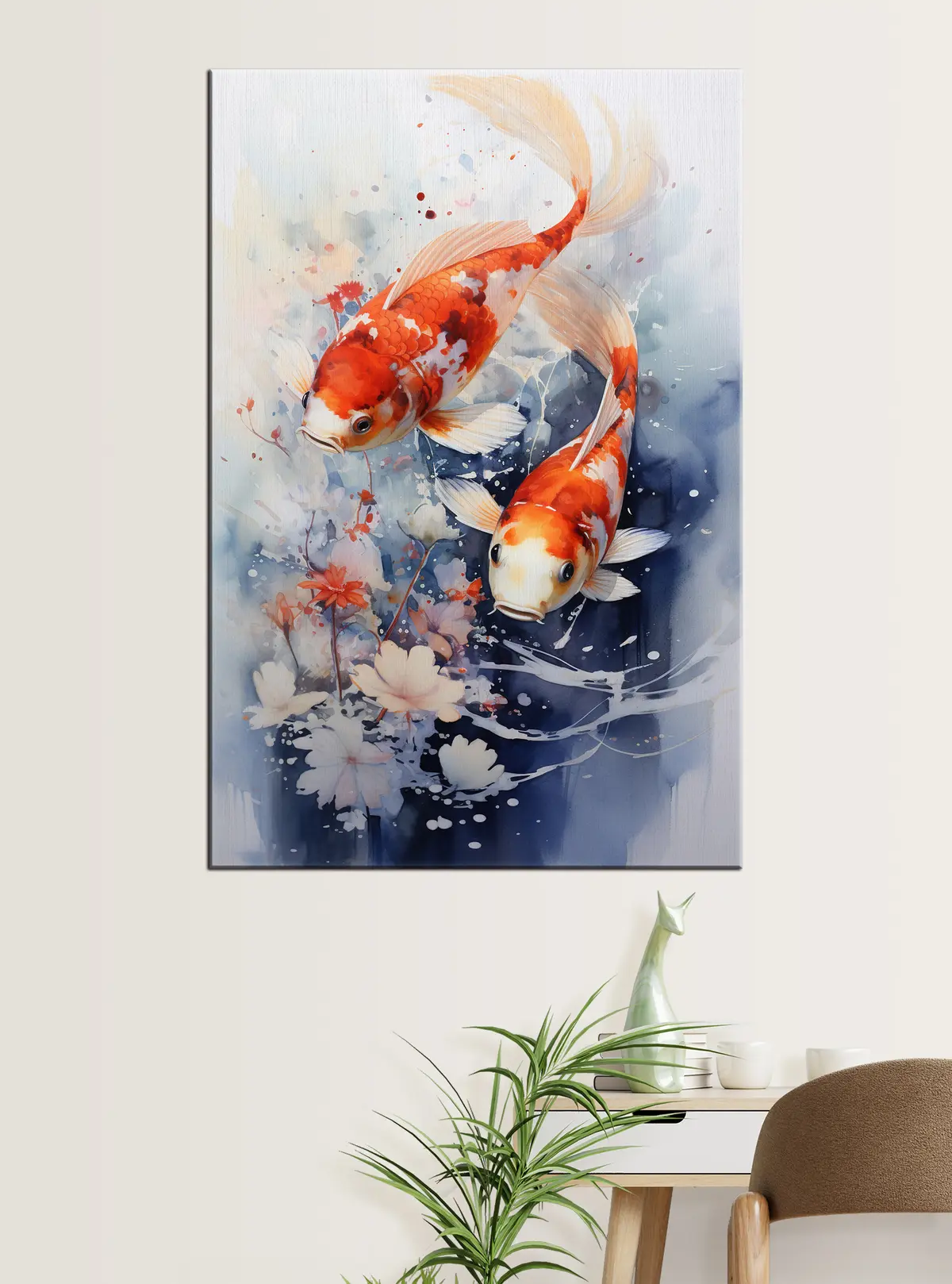 murales de pared Agua, líquido y koi s34245