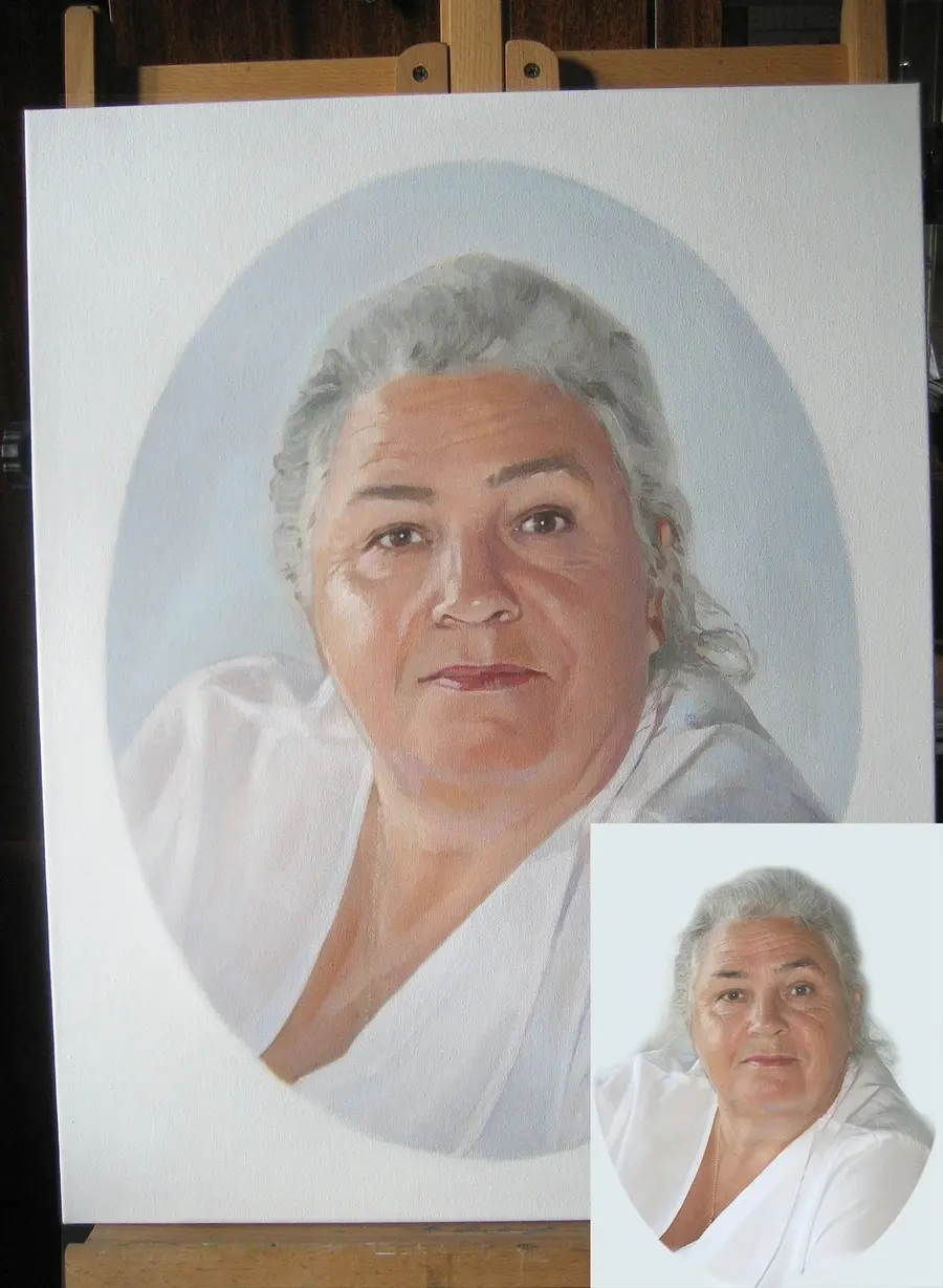 murales de pared Hacer un retrato en acuarela a partir de una foto s34635