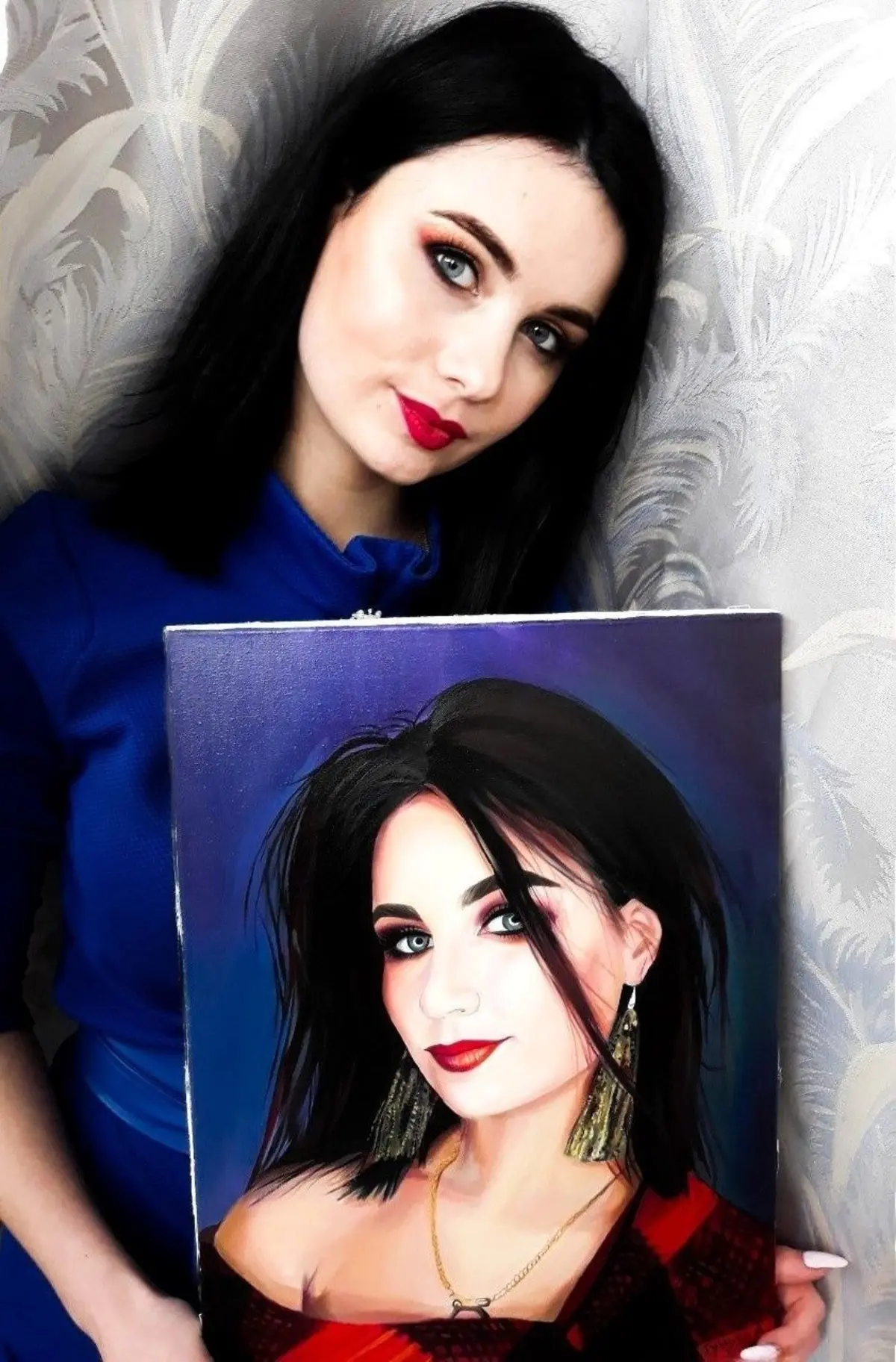 murales de pared Retrato a medida a partir de una fotografía s34642