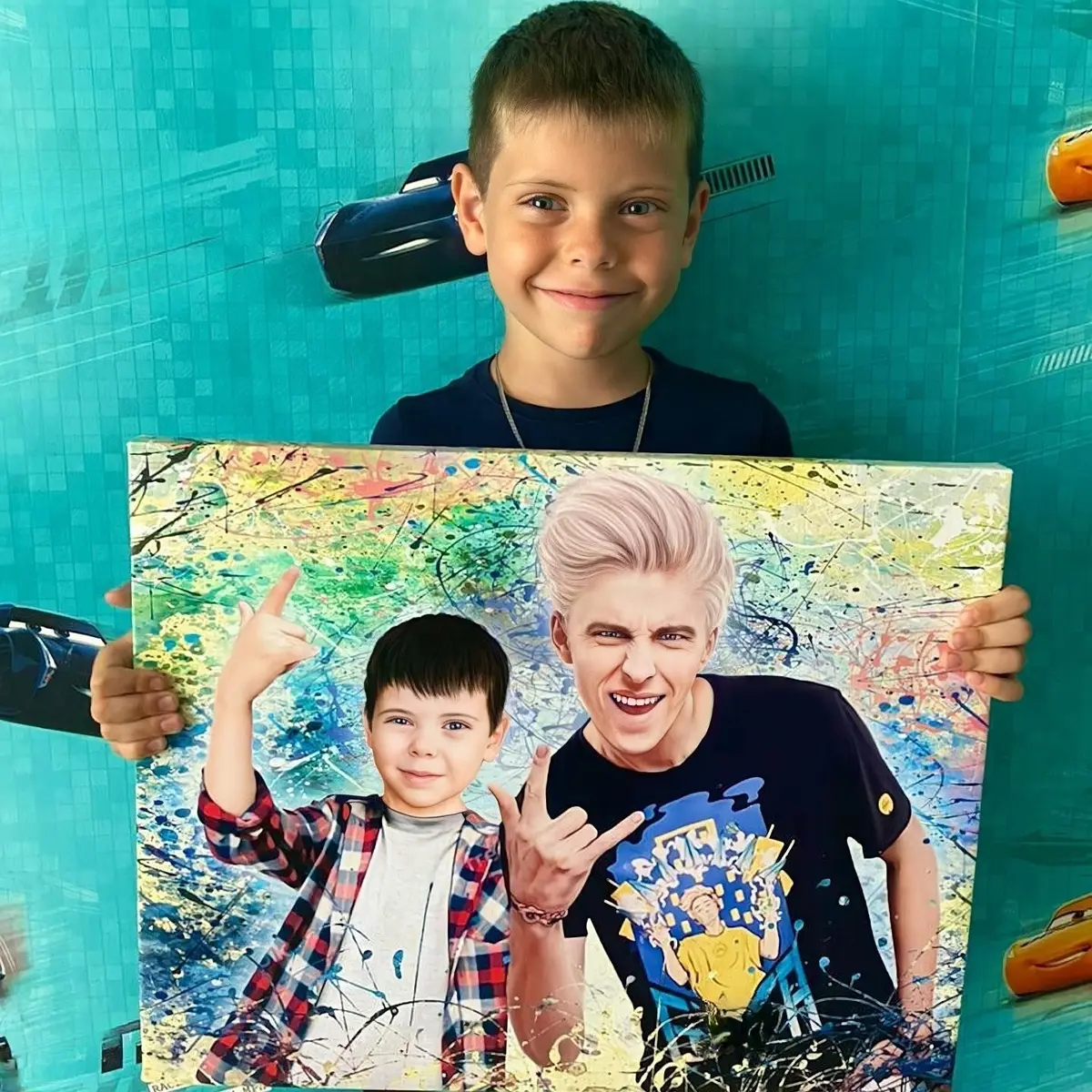 murales de pared Retrato personalizado a partir de foto s34649