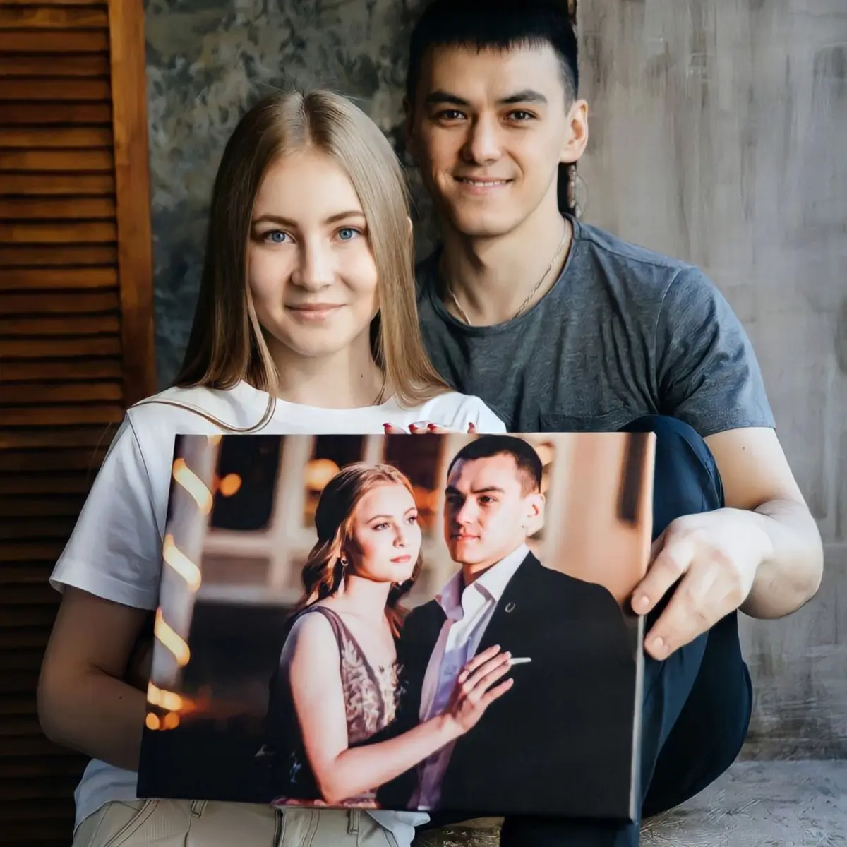 murales de pared Retrato en lienzo s34654