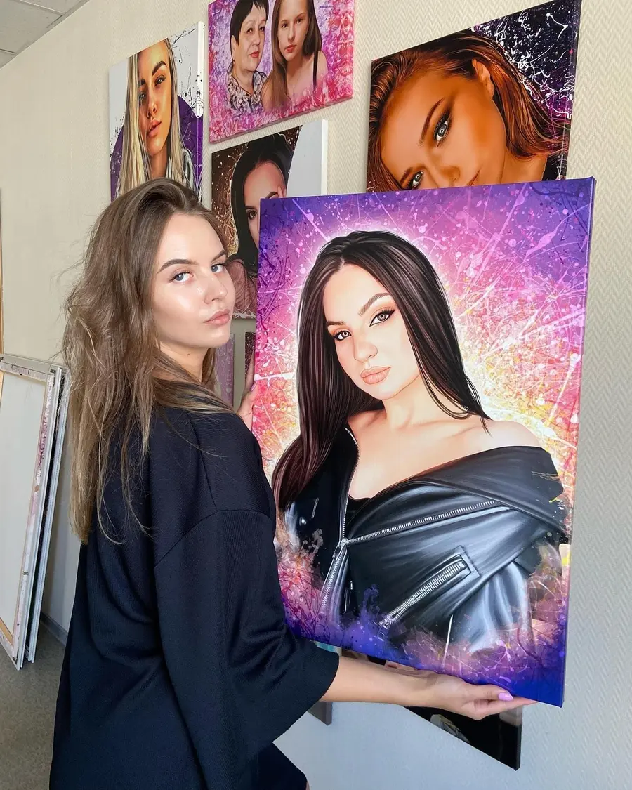 murales de pared Pintura sobre lienzo a partir de una fotografía propia s34660