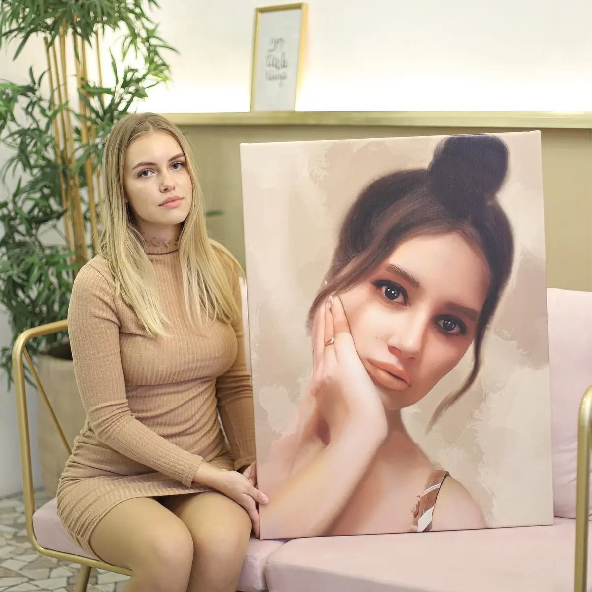 murales de pared Pintura en lienzo a partir de su fotografía s34663