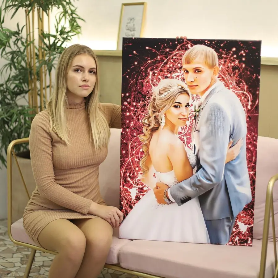 murales de pared Retrato en lienzo s34664