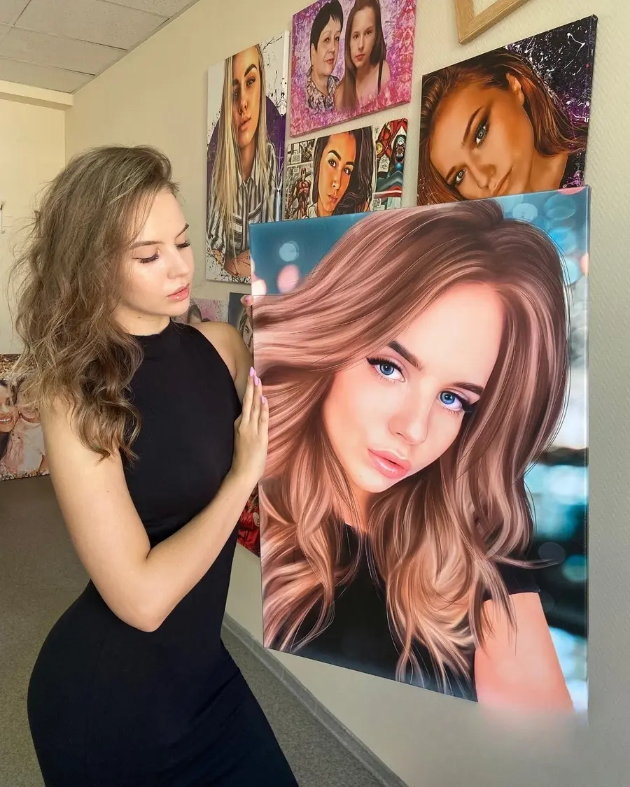 murales de pared Retrato personalizado a partir de foto s34669