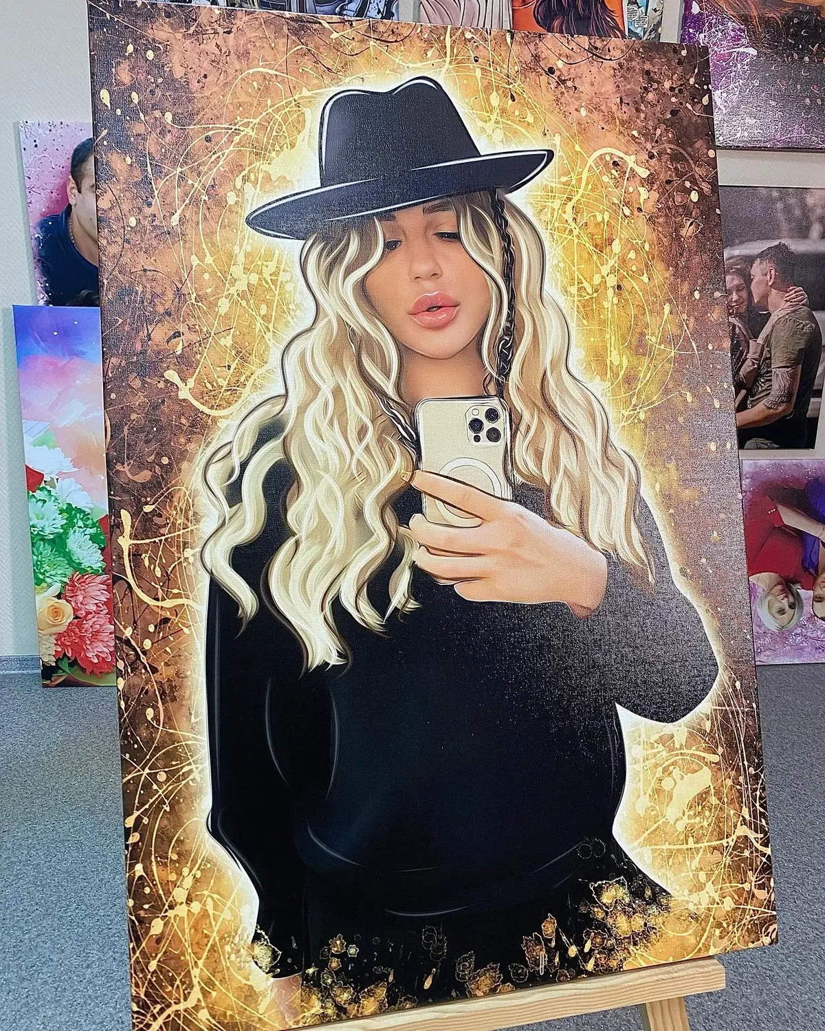 murales de pared Pintura sobre lienzo a partir de una fotografía propia s34670