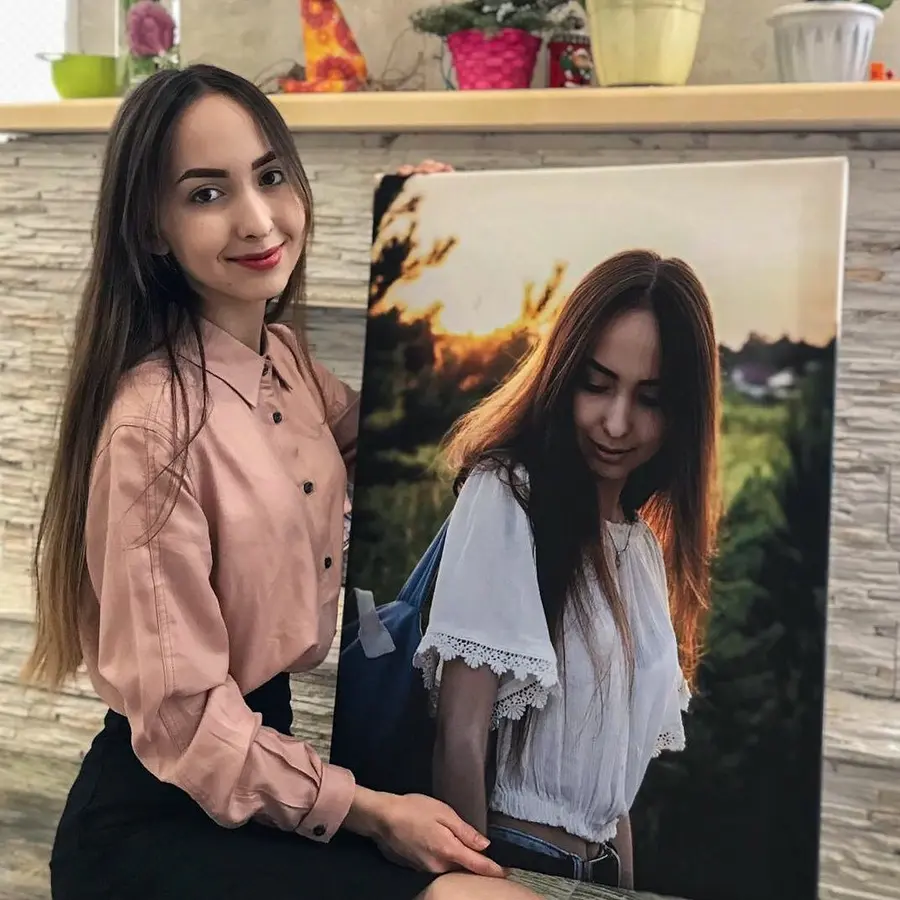 murales de pared Retrato en lienzo s34674