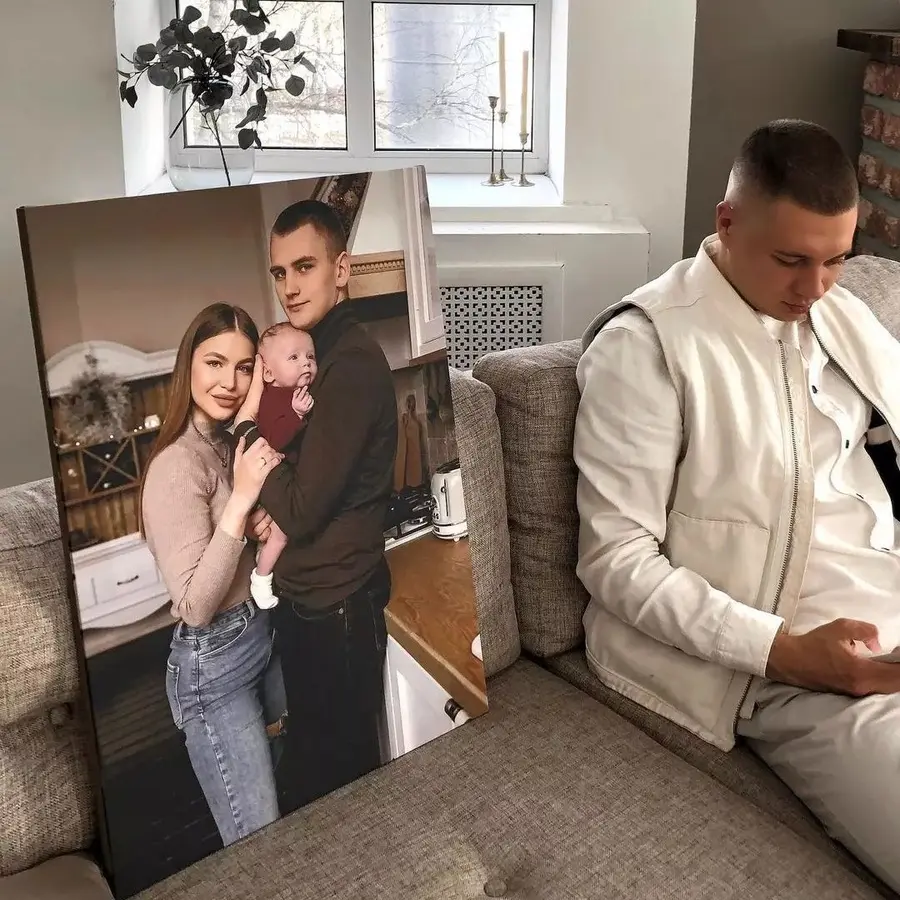 murales de pared Realización de un retrato en acuarela a partir de una fotografía s34675