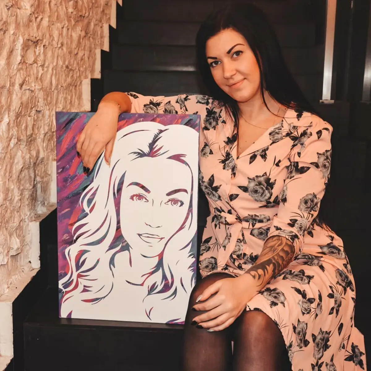 murales de pared Pintura sobre lienzo a partir de una fotografía propia s34680