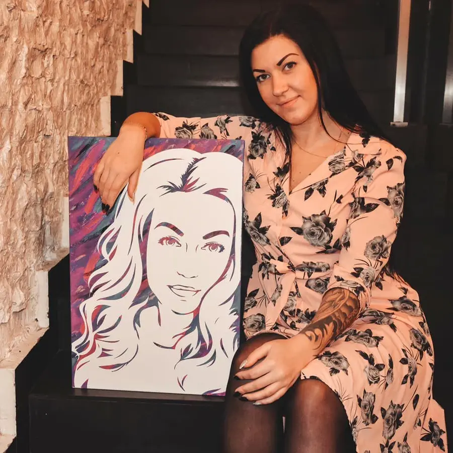 murales de pared Pintura sobre lienzo a partir de una fotografía propia s34680