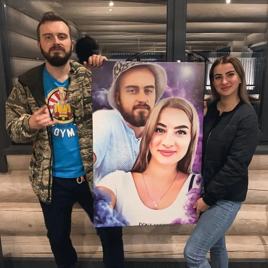 murales de pared Retrato en lienzo s34684