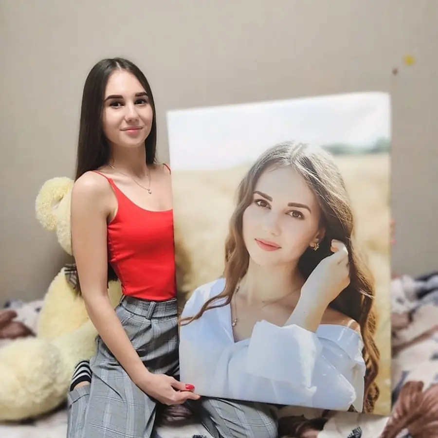 murales de pared Retrato a medida a partir de una fotografía s34692