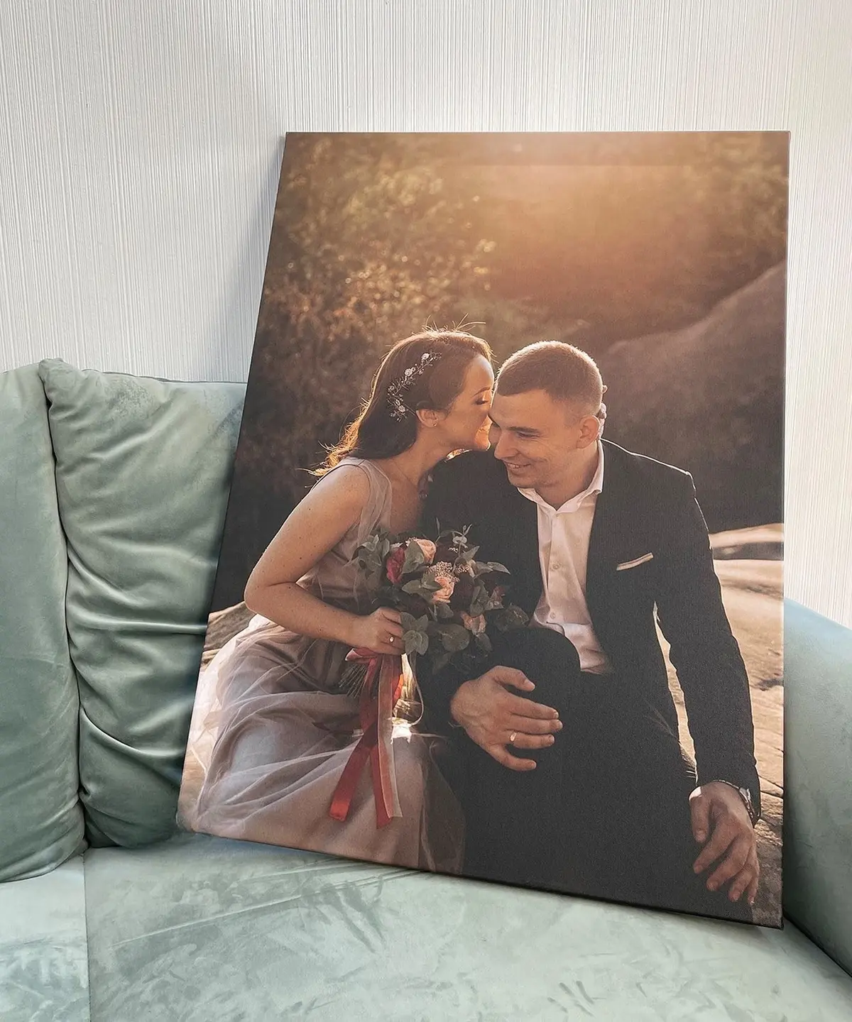 murales de pared Retrato a medida a partir de una fotografía s34699