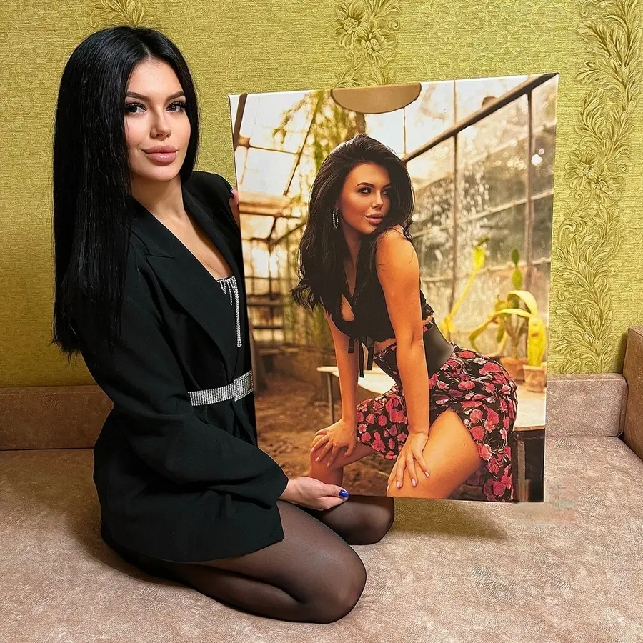 murales de pared Retrato a medida a partir de una fotografía s34702