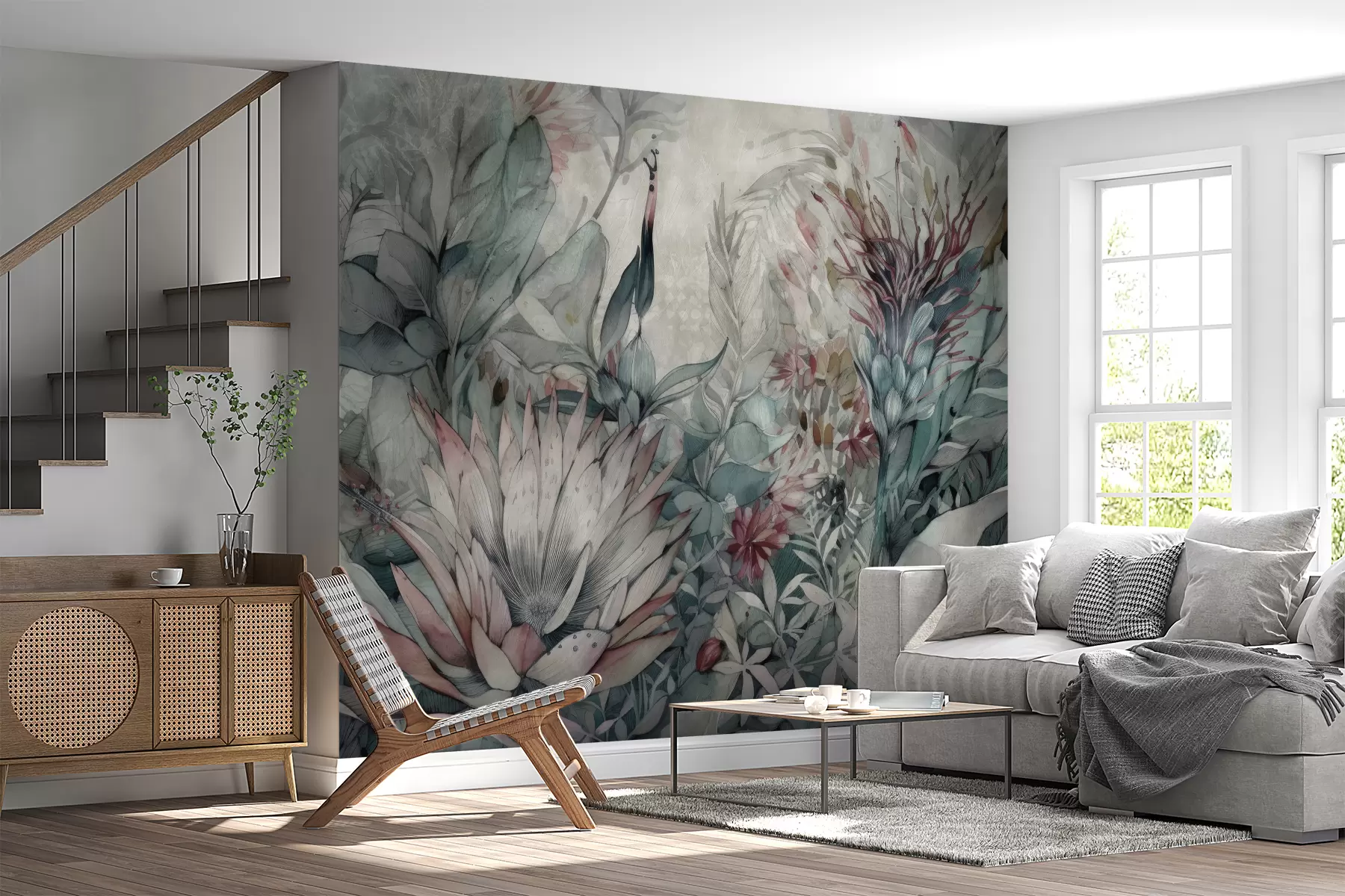 murales de pared muchas plantas tropicales u95656