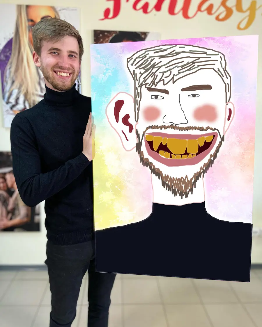 murales de pared Hacer un retrato a partir de una fotografía s34835