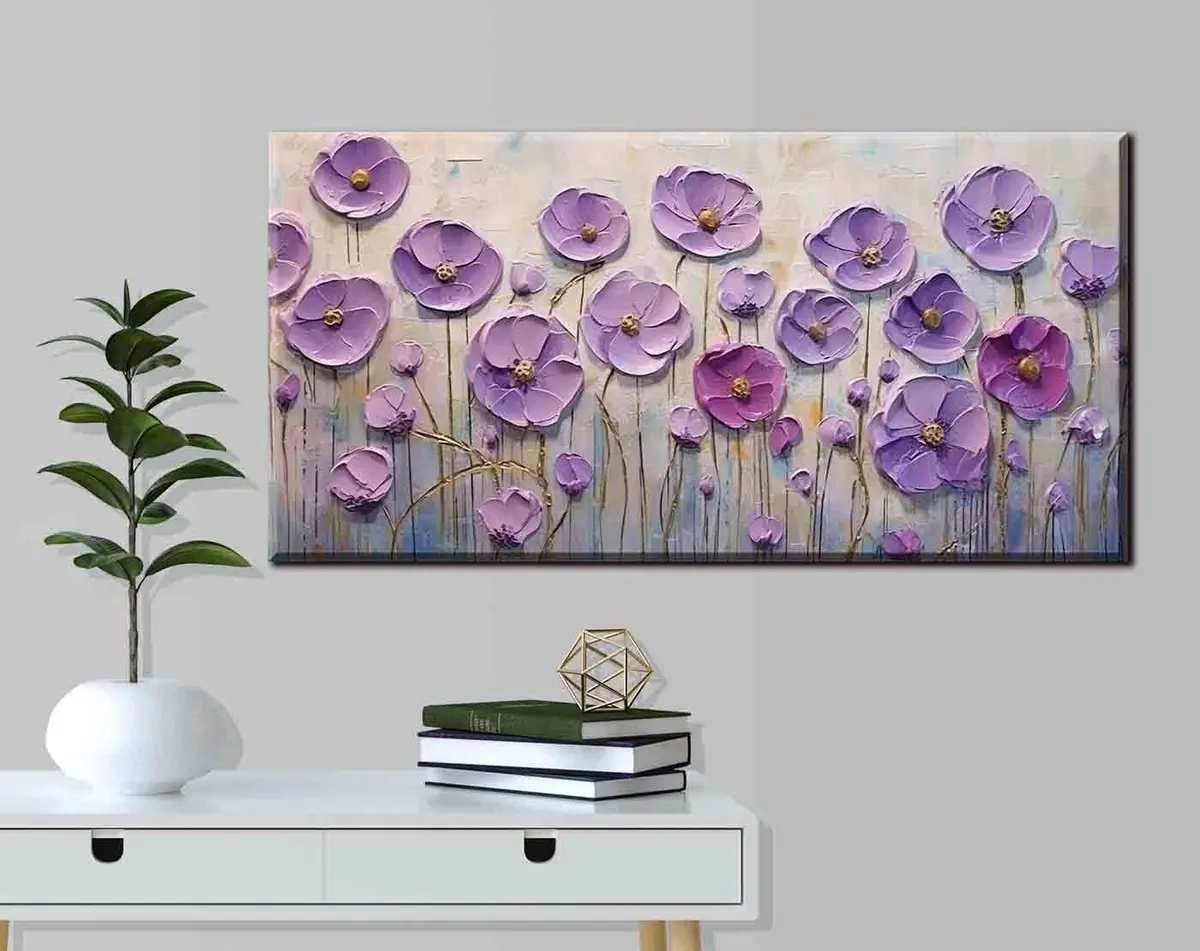 murales de pared Flor, planta y violeta s34856