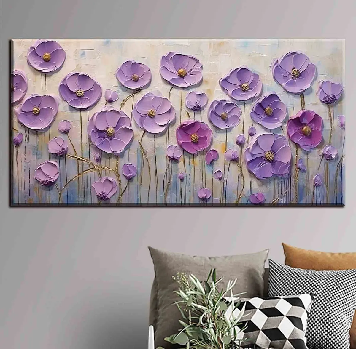 murales de pared Flor, planta y violeta s34856