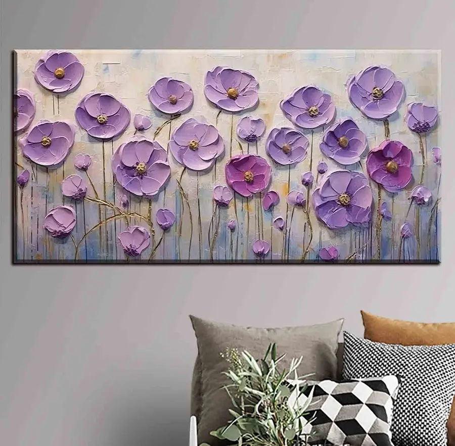 murales de pared Flor, planta y violeta s34856