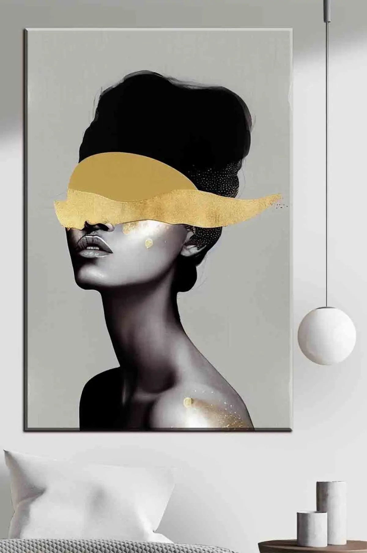 murales de pared Ceja, sombrero y mandíbula s34862