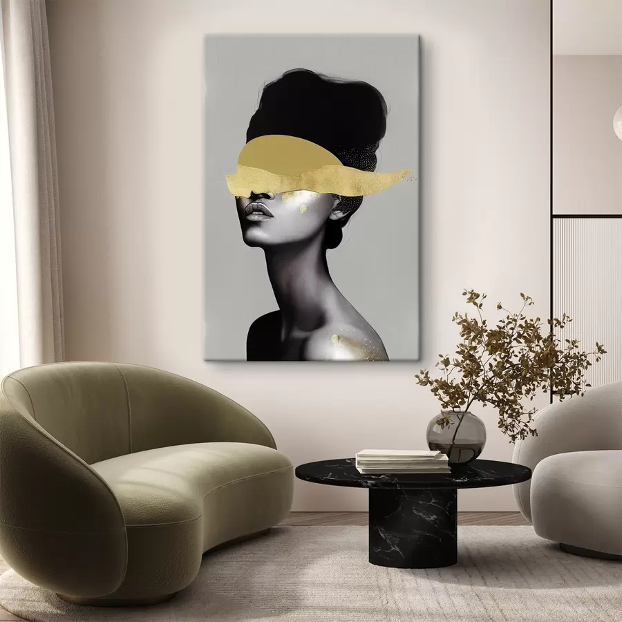 murales de pared Ceja, sombrero y mandíbula s34862