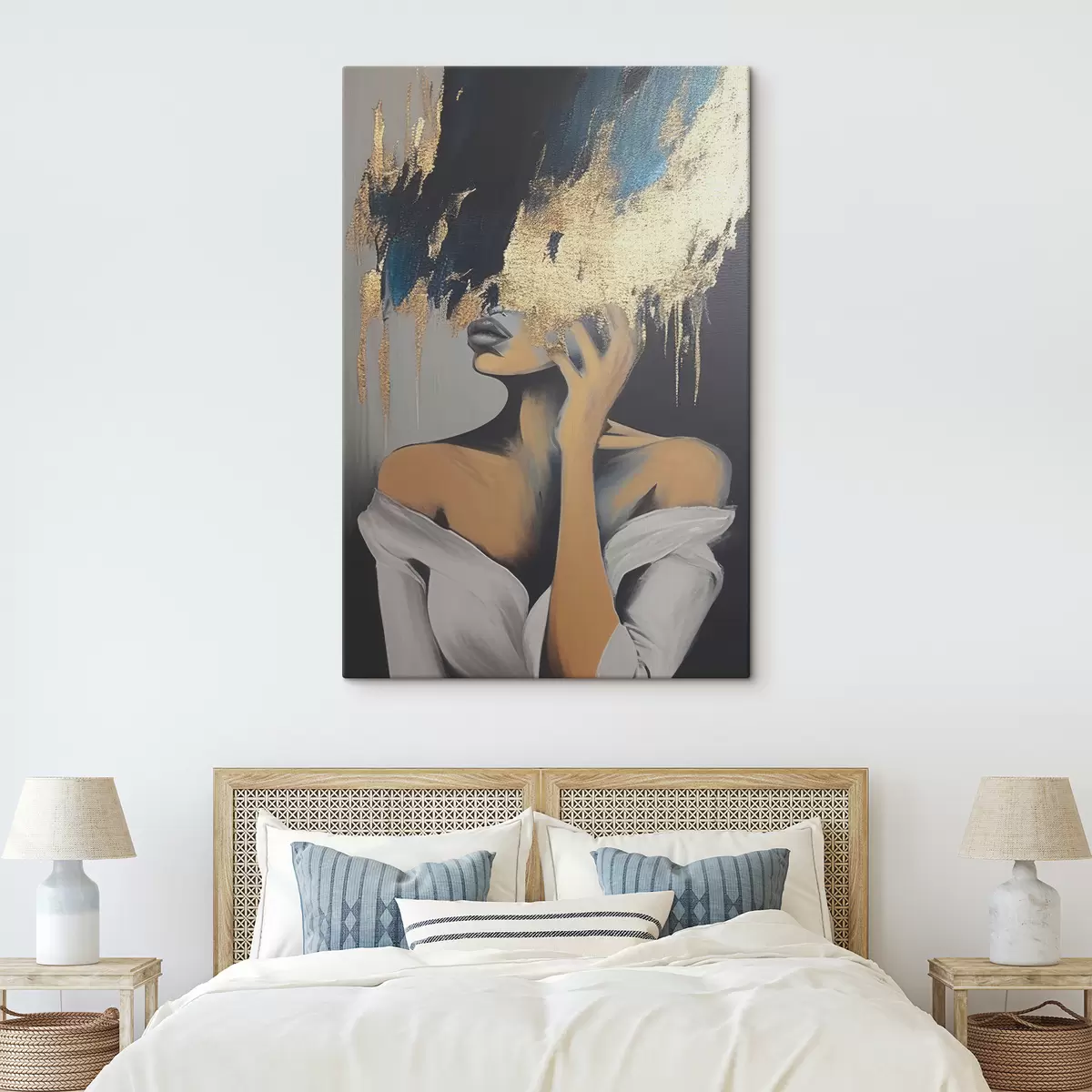 murales de pared Peinado, hombro y pestaña s34863