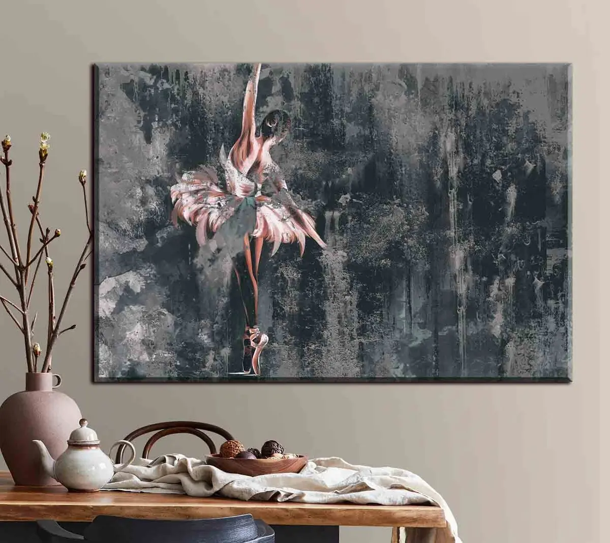 murales de pared Cuerpo humano, fotografía con flash y rama s34608